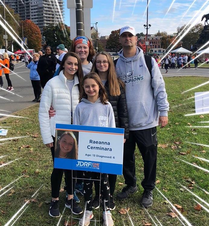 wendy cerminara and her family during a walk for the cure - Top Dove award winner