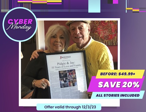 Cyber Monday Sale Get Your Front Page Story For As Low As