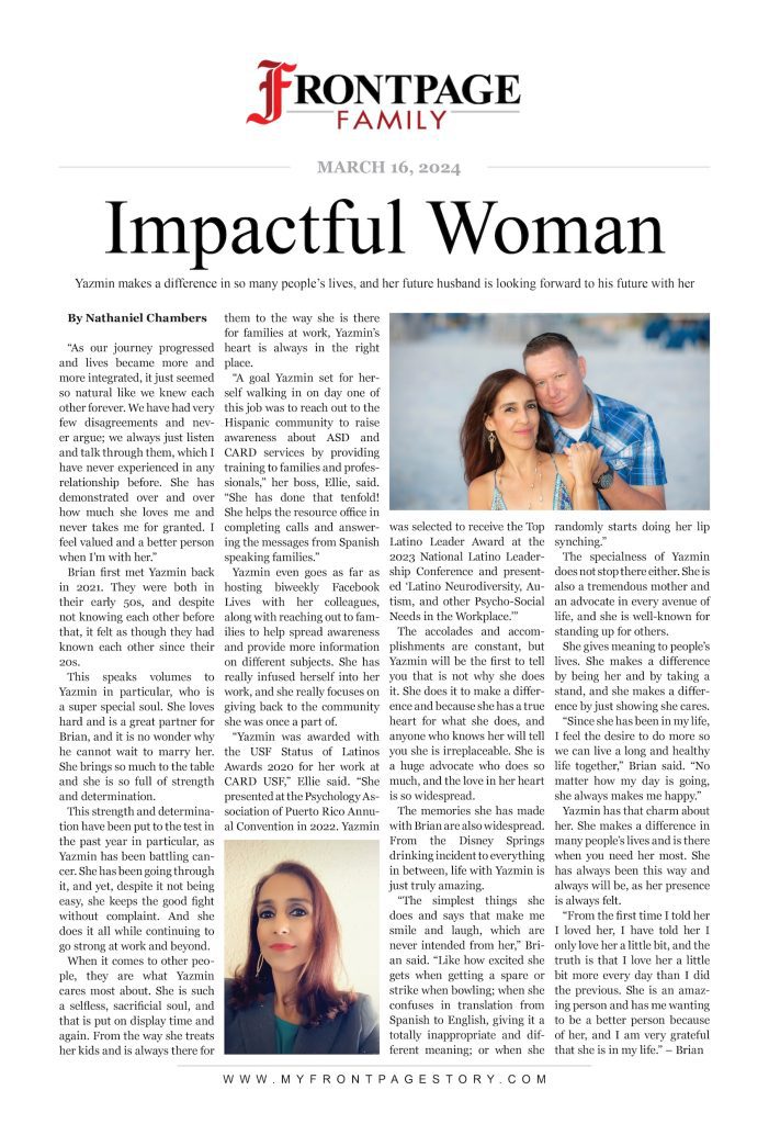 Impactful Woman: Yazmin custom wedding story
