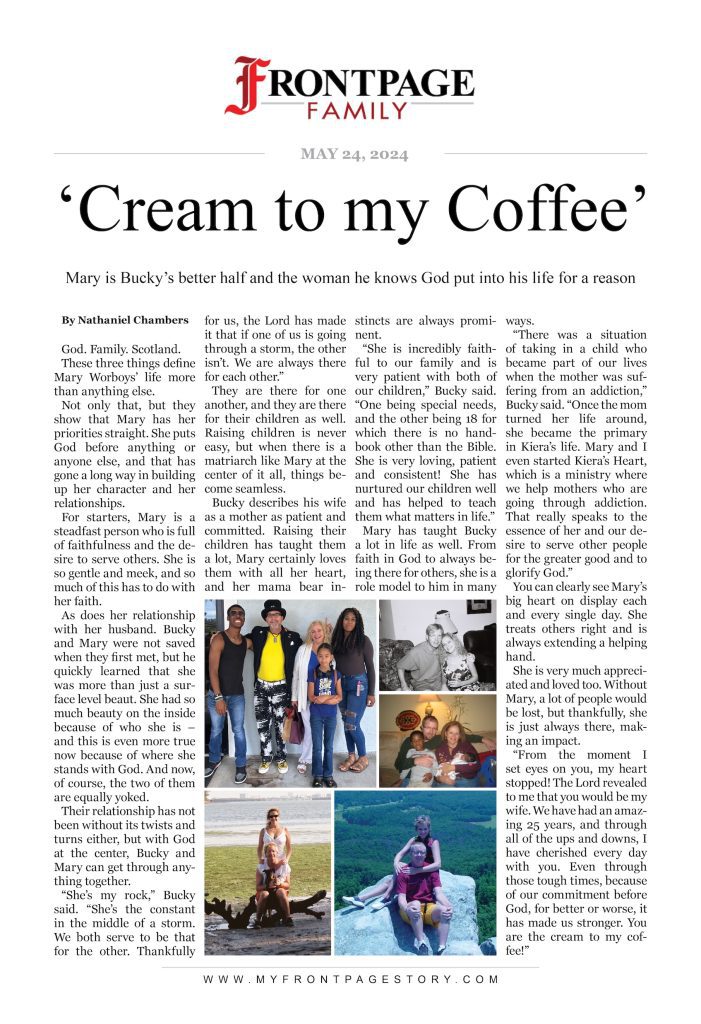 ‘Cream to my Coffee’: Mary and Bucky personalized story