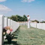 Memorial Day military gravesite visit