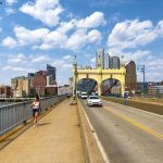 Smithfield St Bridge in Pittsburgh - PITTSBURGH, USA - JUNE 05, 2023